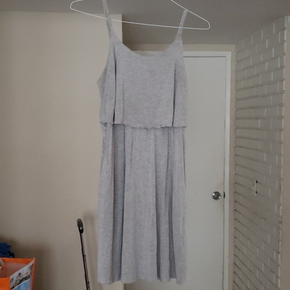 Size Small Gray strapless Dress-GAP